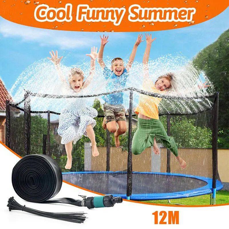 

Trampoline Sprinkler Kit, Summer Outdoor Children's Game Sprayer Cooling System, Used For Garden Children's Water Entertainment