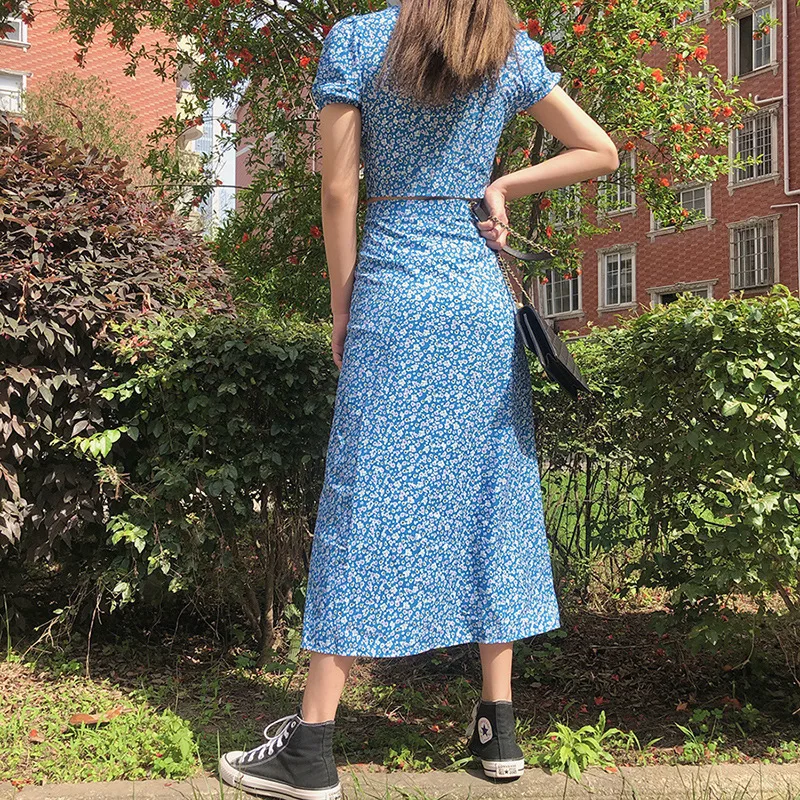 Комплект из двух предметов с цветочным принтом и пышными рукавами Женская