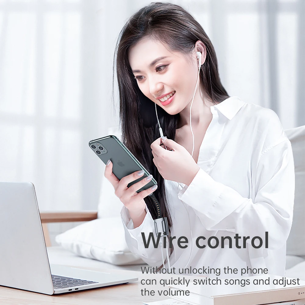 Mcdodo Aux Audio Adapter OTG lightning to 3.5mm Jack Call Earphone Charger Converter Splitter For iPhone14 13 12 Pro X XR XS Max