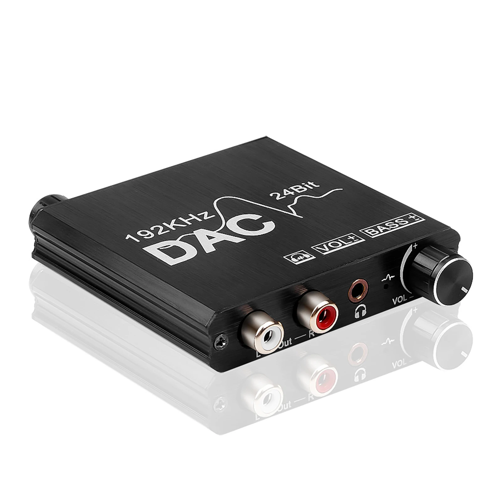 

Muslady DAC Converter 3.5mm Jack 192KHz Digital to Analog Audio Converter SPDIF/Optical/Toslink/Coaxial to Analog Stereo L/R RCA