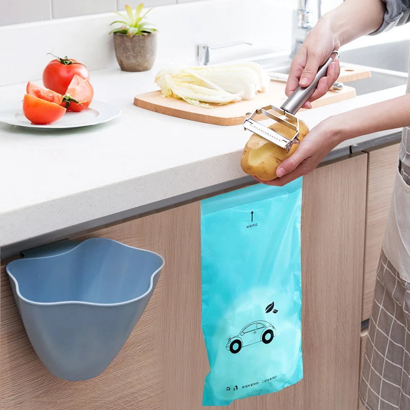 

1pc Trash Bag Disposable Self-Adhesive Car Auto Biodegradable Trash Rubbish Holder Garbage Storage Bag Vomit Bags Home Trash Bin