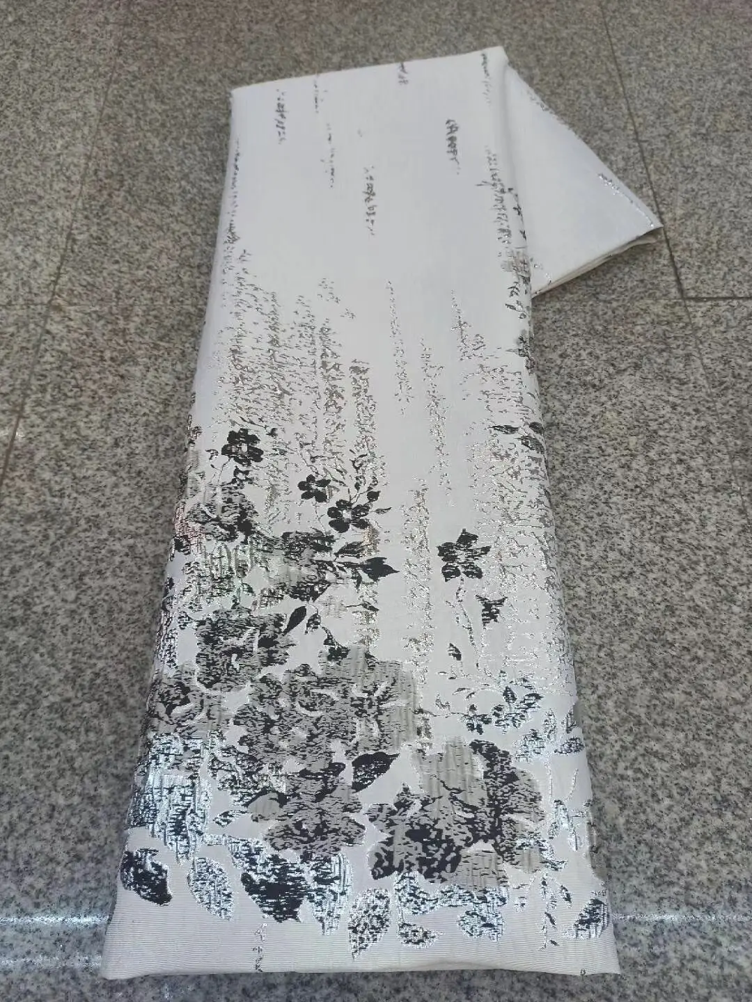 

Fashion 5Yards Brocade Fabric Jacquard Lace African Damask Material Floral DIY Cloth Nigerian Tissus Tela For Sewing Dress DJB11