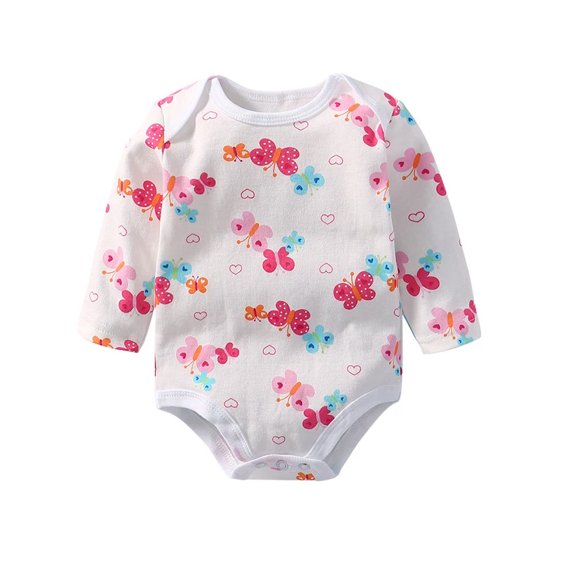 5 шт./упаковка детский хлопковый комбинезон с длинным рукавом|Ромперы| |