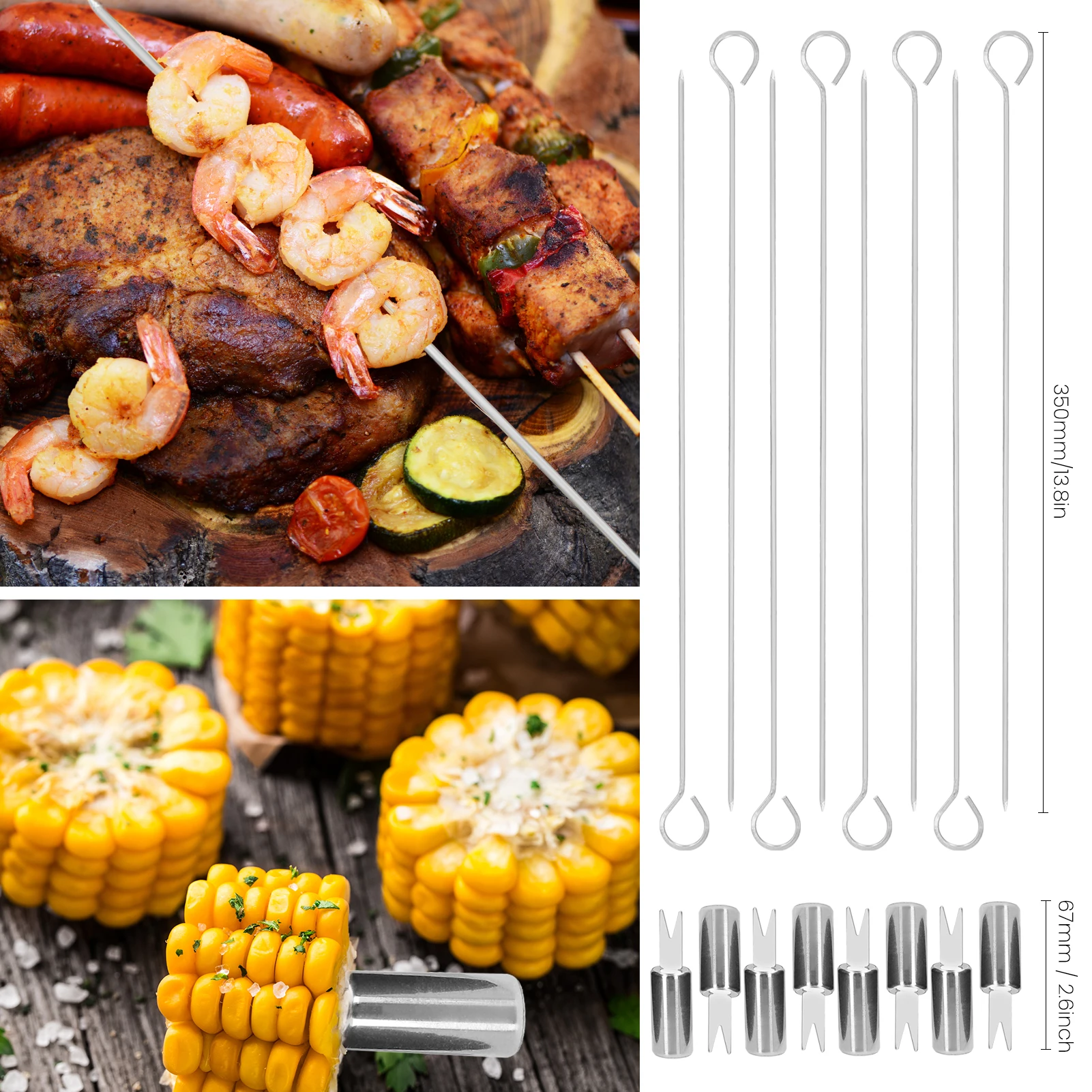 

35Pcs Outdoor BBQ Tools Set Stainless Steel Barbecue Grilling Accessories Utensil Camping Cooking Tools Kit BBQ Utensils