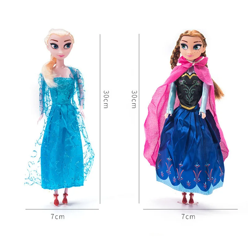 Disney 2 шт./компл. 11 5 дюйма коллекция принцесс Эльзы и Анны из мультфильма Холодное