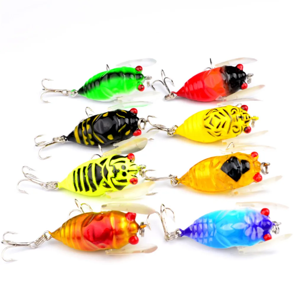 1 шт 4 см 5,9 г Topwater реалистичные насекомые рыболовные приманки Cicada приманки рыболовные приманки для BassPike Карп воблеры рыболовные снасти