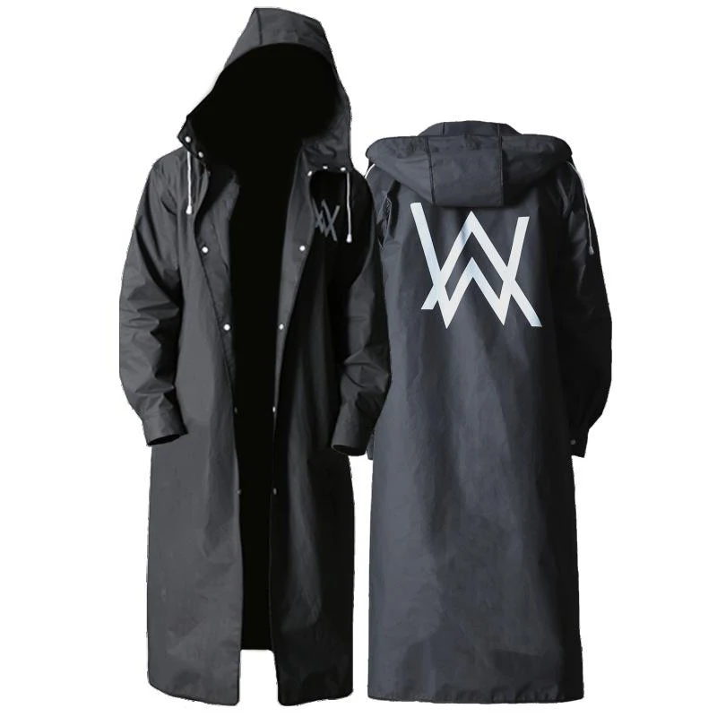 С буквенным принтом Для женщин и мужчин корейский открытый Пеший Туризм дождевик