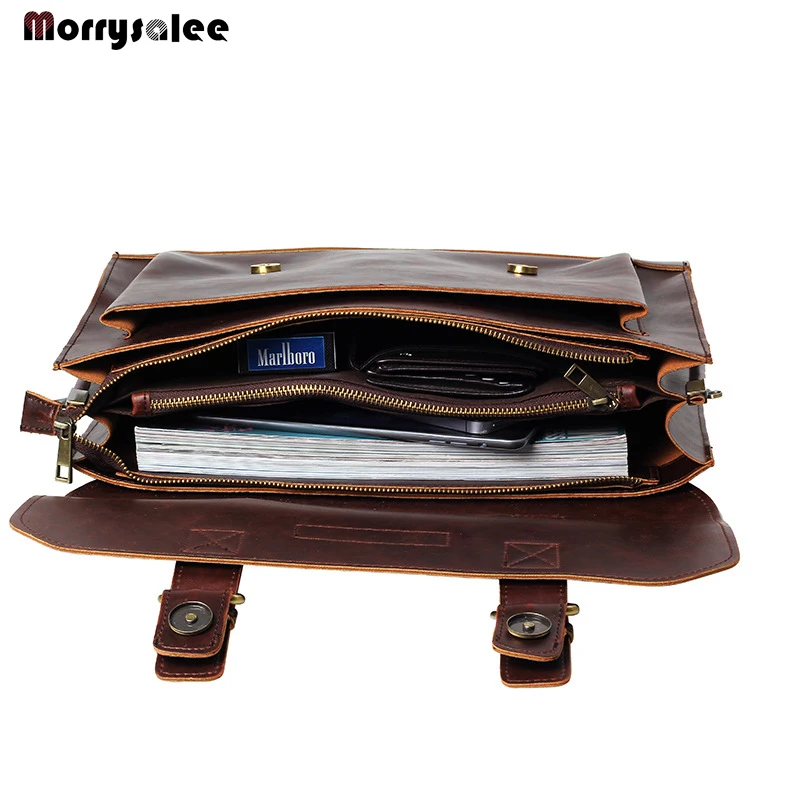 Artificial Leather Business Handbag Laptop Briefcases for Men Leather Casual Men Bag Messenger Fashion Men's handbag