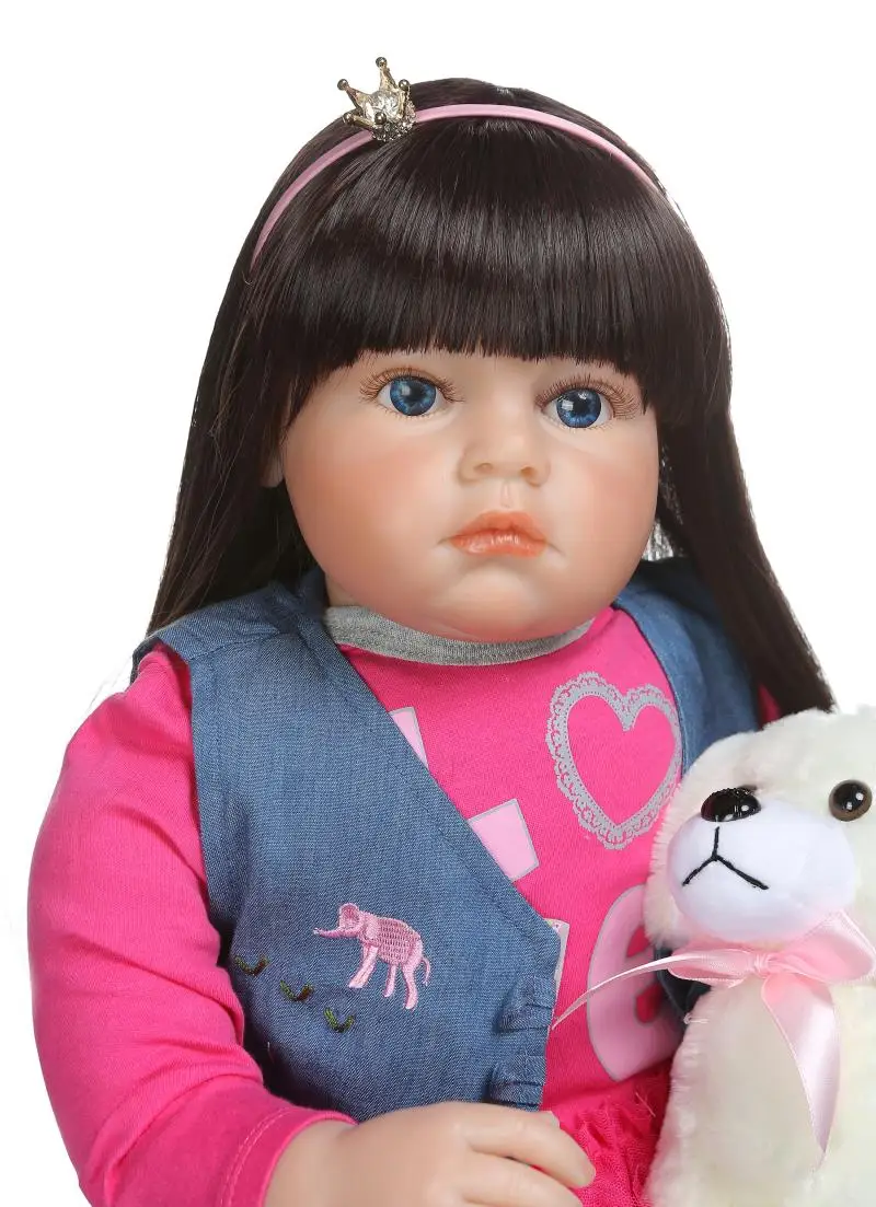 70 см Reborn Baby Doll 28 дюймов силиконовые reborn Детские куклы реалистичные для девочек bebes