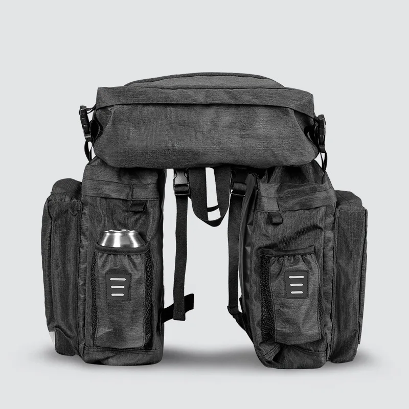 

MTB Bicycle Carrier Bag Rear Rack Bike Trunk Bag Luggage Pannier Back Seat 3 In 1 Shelf Bag Outdoor Cycling Bicycle Travel Bags