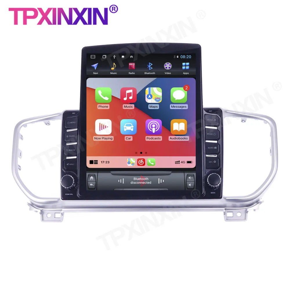 구매 라디오 기아 KX5 2016 + 테슬라 스크린 안드로이드 10 GPS 자동차 멀티미디어 플레이어 헤드 유닛 오디오 라디오 네비게이션 무선 카플레이 IPS