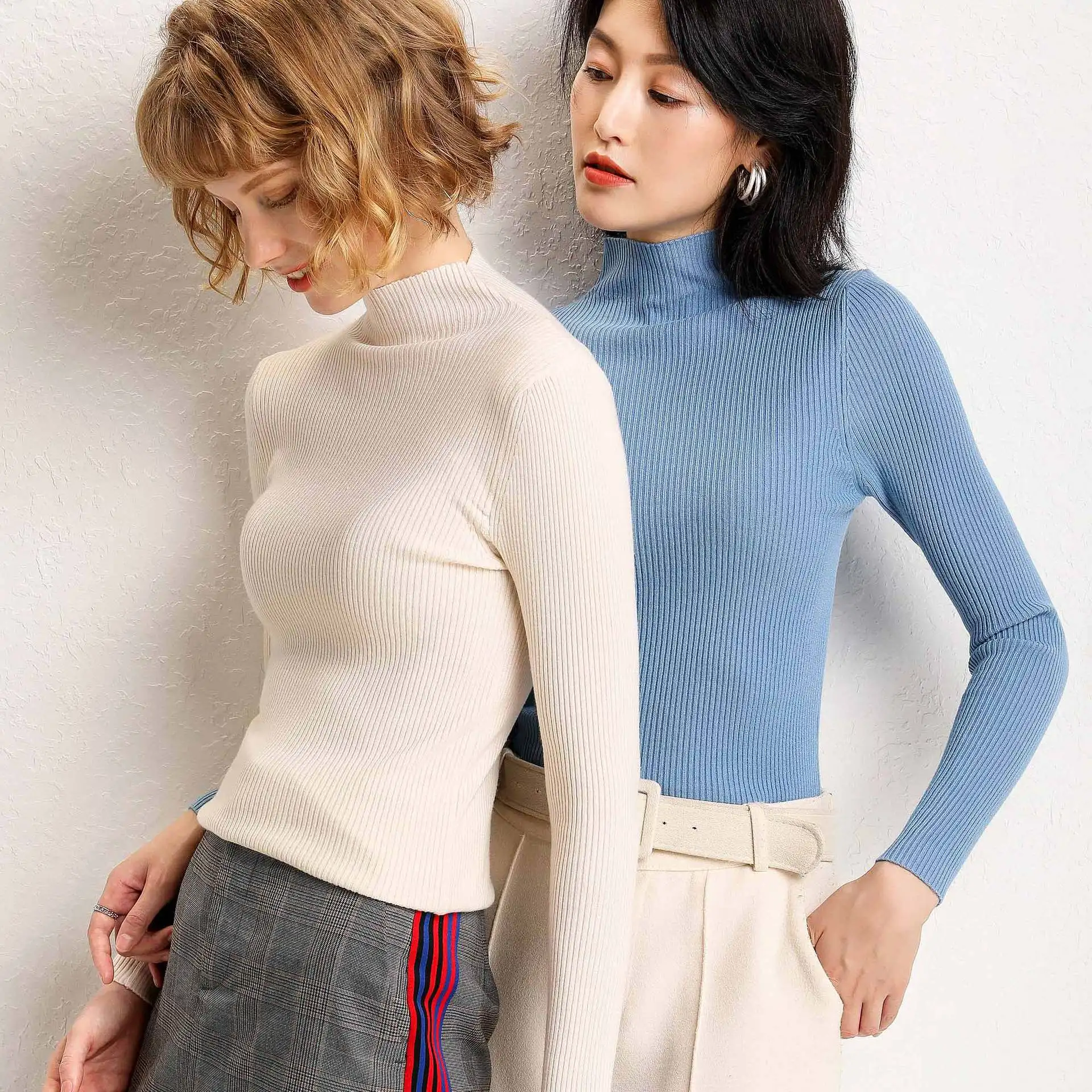 Шерхуре 2019 женский осенний свитер с длинным рукавом Женский вязаный тонкий