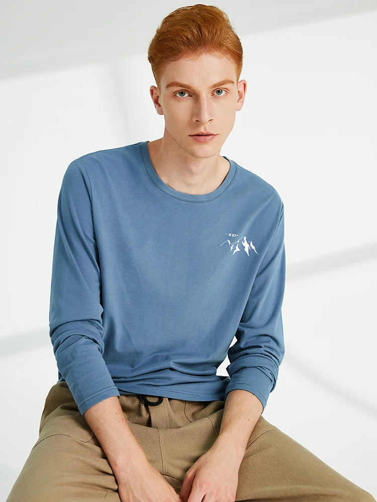 Мужская футболка с длинным рукавом Pioneer Camp облегающая принтом удобные шорты