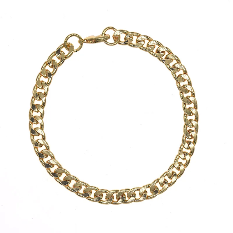 Женский и мужской браслет цепочка из кубинской цепи 5 цветов|Цепочки браслеты| |