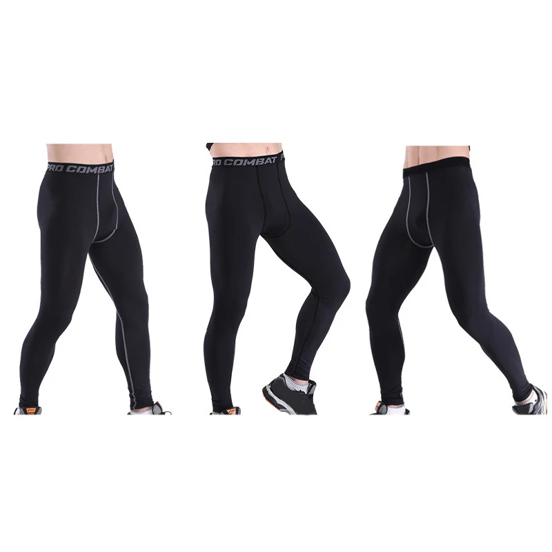 

Mens Fitness Pants Tight Quick Dry Sports Running Workout Leggings -OPK