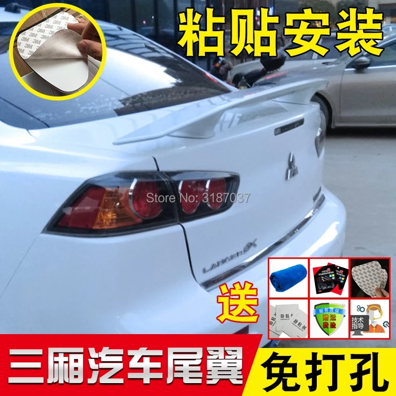 Спойлер для Mitsubishi Lancer TF 2008-2013 АБС-пластик задний спойлер на крыло крышу багажник