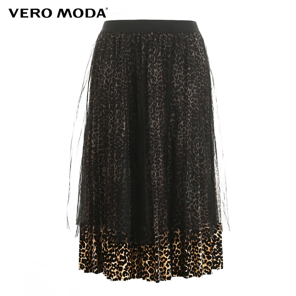 

Vero Moda Women's Leopard Print Elasticized Waist Gauzy Skirt | 31911G526