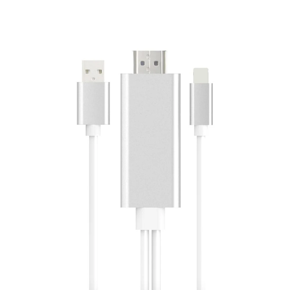 Кабель переходник с USB на HDMI 1080P для Apple iPhone HDTV TV Штекерный кабель цифровой AV IOS