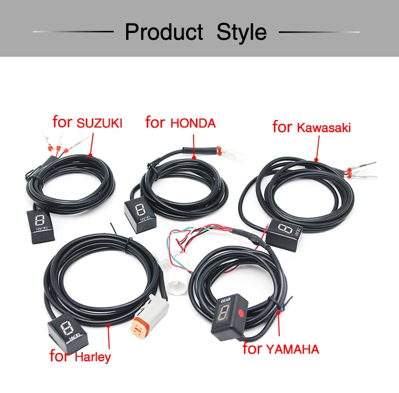 

1-6 рычажный индикатор EFI, индикатор скорости мотоцикла, индикатор передачи, ECU разъем для Suzuki для Honda Для Yamaha для Kawasaki