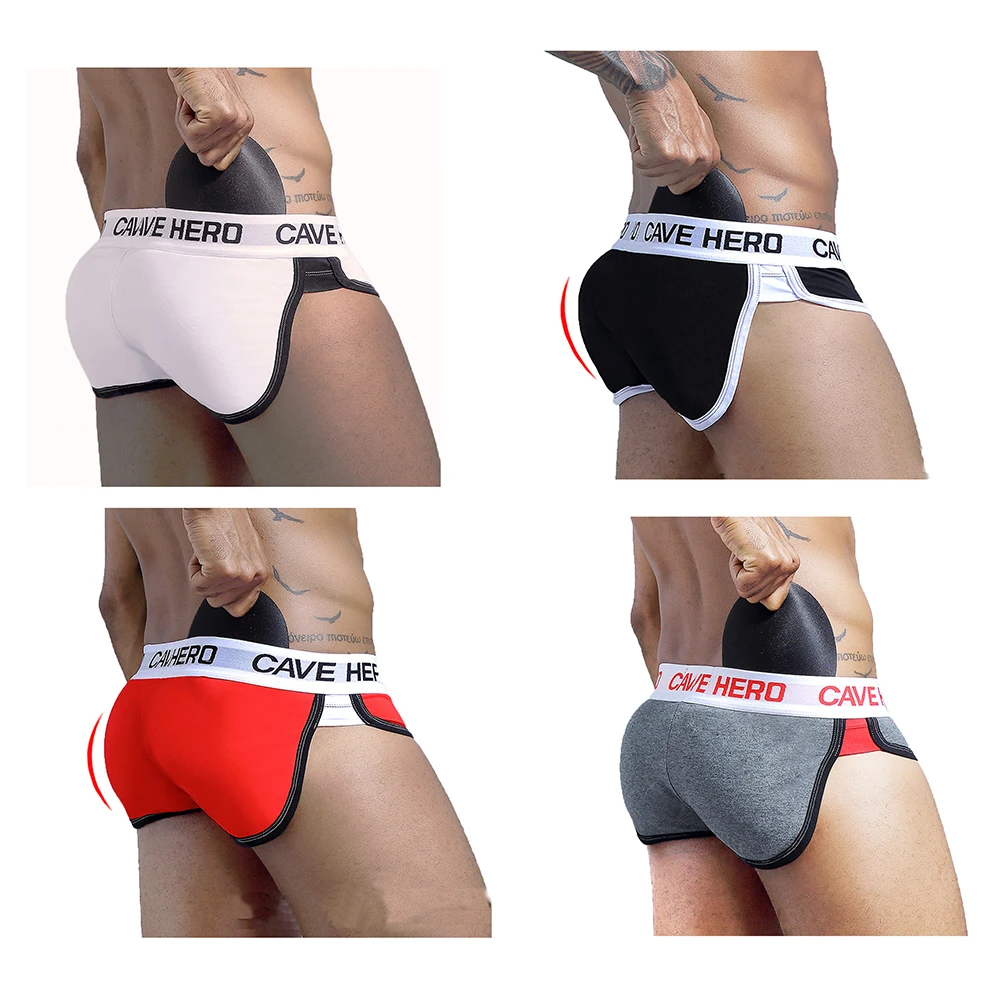 100% хлопок подтягивающее ягодицы Для мужчин трусы боксеры нижнее белье для