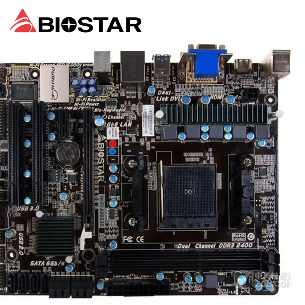 Новая материнская плата для Biostar Hi-Fi A88S3E FM2 + DDR3 A88 настольного ПК | Компьютеры и