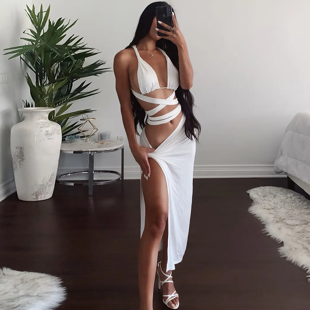

Women Jumpsuit Summer Sexy Club Party Two Pieces Solid Color Set New Fashion Trend Club Wear Dresses