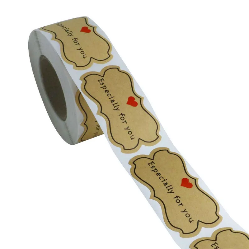 Крафт-бумага специально для вас стикер s этикетки печати подарочная упаковка