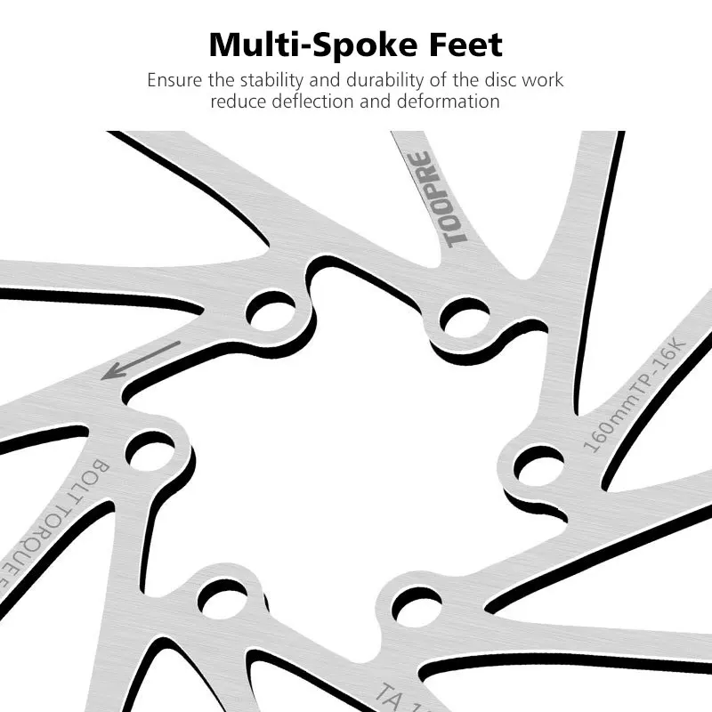 Тормозной диск из нержавеющей стали 160/180/230 мм для велосипеда MTB с крепежом для горного, дорожного и круизного велосипеда.