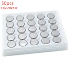 50 шт. CR2032 батарея fob 2032 DL2032 Автомобильный ключ CR2032 батареи 3,0 в 230 мАч литиевая Монета Кнопка батареи батарея