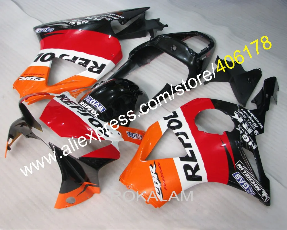 Комплект обтекателей CBR900RR CBR 954 02 03 для Honda CBR954RR 2002 2003 черные и красные оранжевые