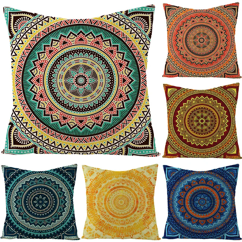 

Luxury 45*45 Fashion Household Square Sofa Square Pillowcase Car Chair Boho Pillow Case Home Sofa Decoration Cushion Cover