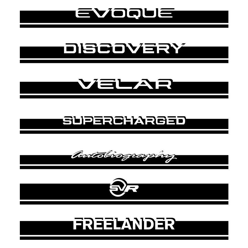 

Car Engine Bonnet Hood Sticker For Land Rover Discovery 3 4 2 Freelander Evoque Velar Supercharged Autogiography SVR Accessories