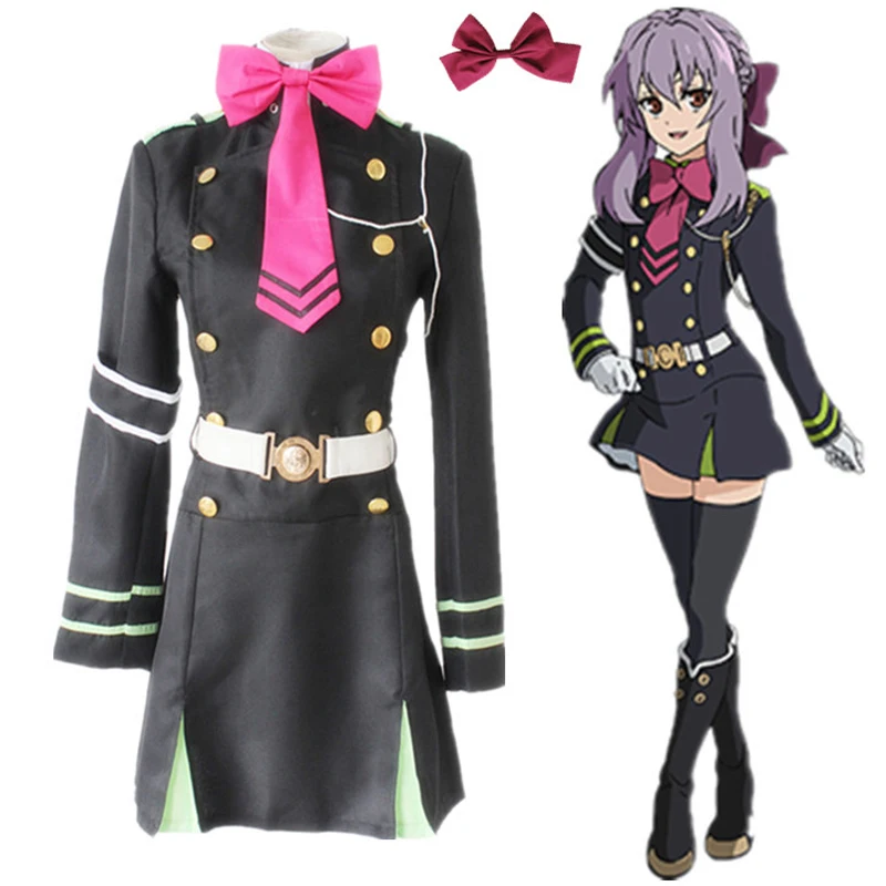 Костюм Хираги шиноа из аниме сераф конца Школьный костюм для косплея униформа