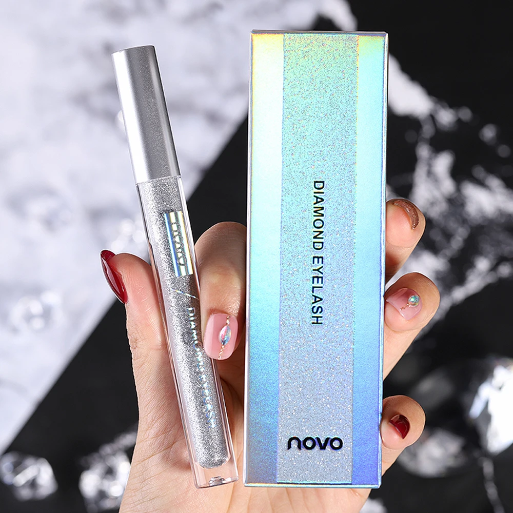 

Novo New Shiny Mascara Cream Lightweight Makeup Waterproof Non-Blooming Shiny Makeup All-match Texture Moist for Beginners