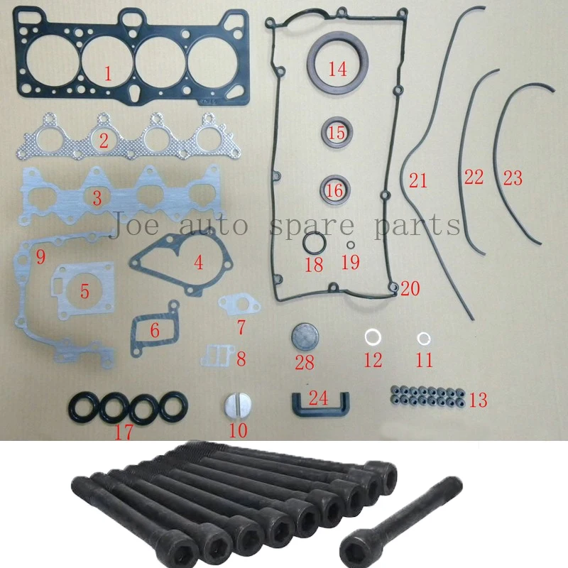 G4EE двигатель полный комплект прокладок для hyundai Accent/Click 05 10/KIA Rio 2005 1399cc 1.4L 20910 26L00