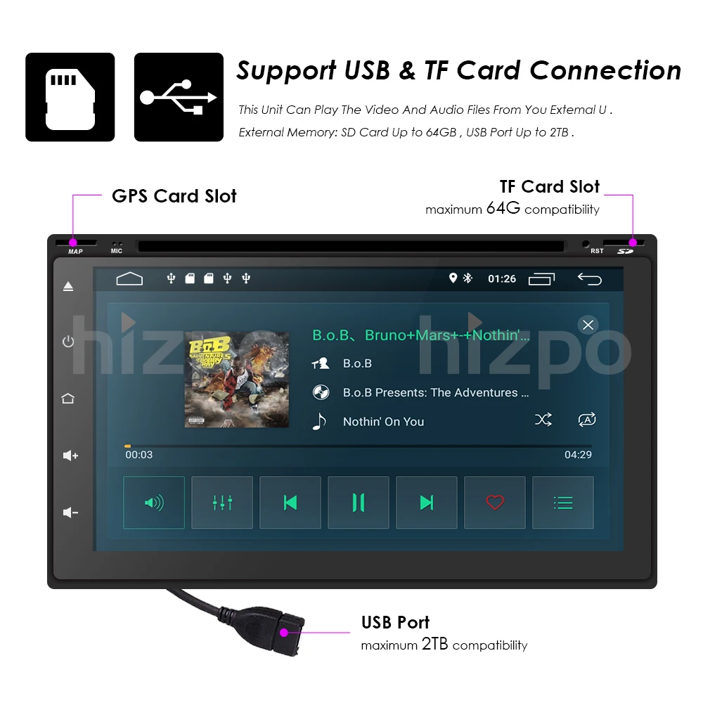 2Din Android 9,0 автомобильный dvd-плеер радио для Nissan Volkswagen TOYOTA Honda KIA hyundai Lada mazda Универсальный Автомобильный gps навигатор dab