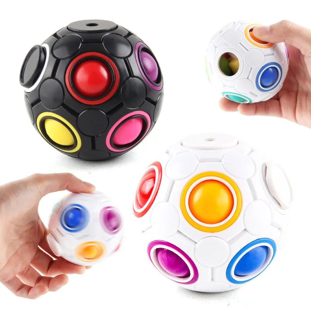 

Antistress Cube Rainbow Ball Puzzles Football Magic Cube Educational Learning Toys for Children Adult Kids Stress Reliever Toys