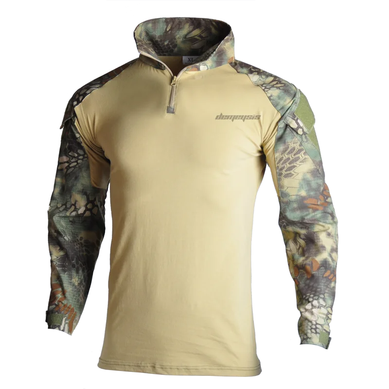 shirts mandrake Тактические костюмы рубашка+ брюки с налокотниками Наколенники Мужская камуфляжная одежда для охотников Мультикам военная форма - Цвет: shirts mandrake