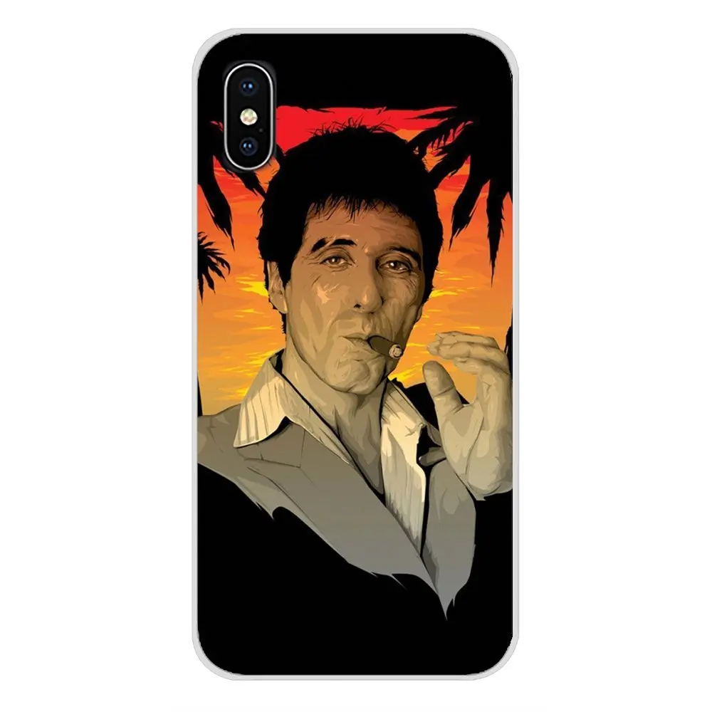 images 1 Scarface Тони Монтана удивительно для samsung A10 A30 A40 A50 A60 A70 Galaxy S2 Note 2 3 большое ядро Prime прозрачных чехлов из термопластичного полиуретана(TPU) на телефоны - Цвет: images 1