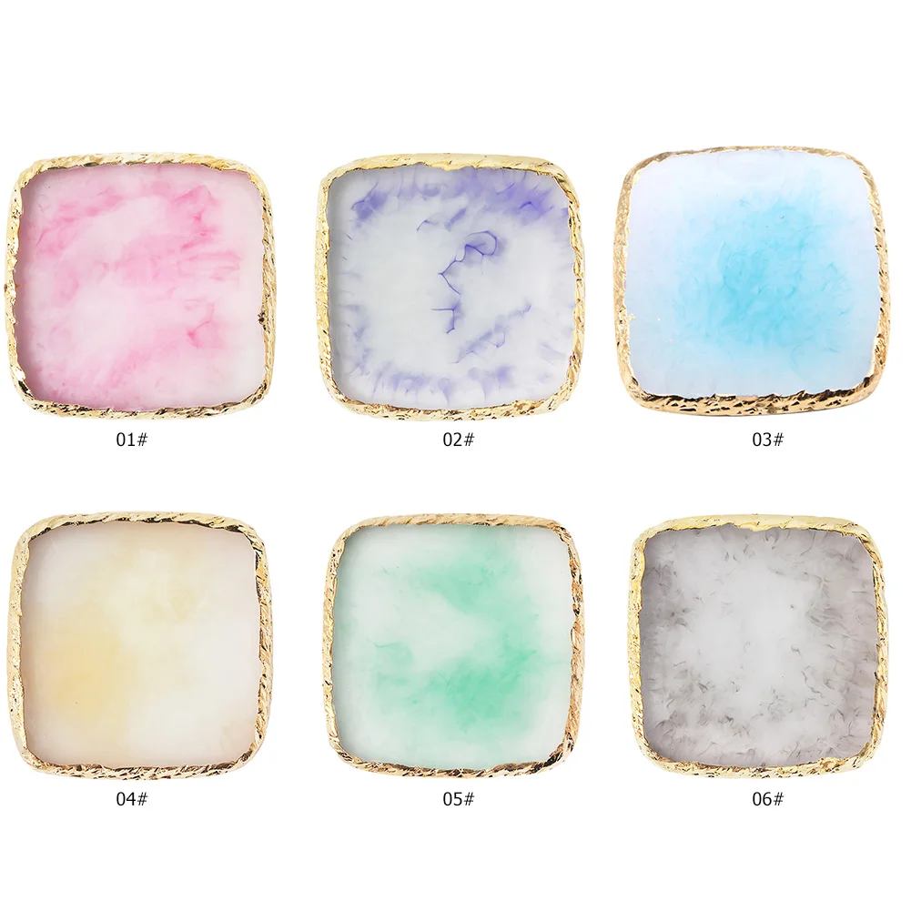 Натуральный камень смола Агат нейл арта Дисплей Демонстрационный стеллаж доска