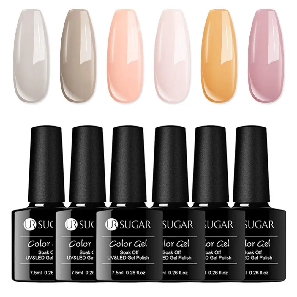 109803 Ur Sugar 8 шт. чистый цветной гель для ногтей Набор лаков Vernis Полупостоянный гель лак замачиваемый УФ гель лак 7,5 мл стойкий - Цвет: 109803