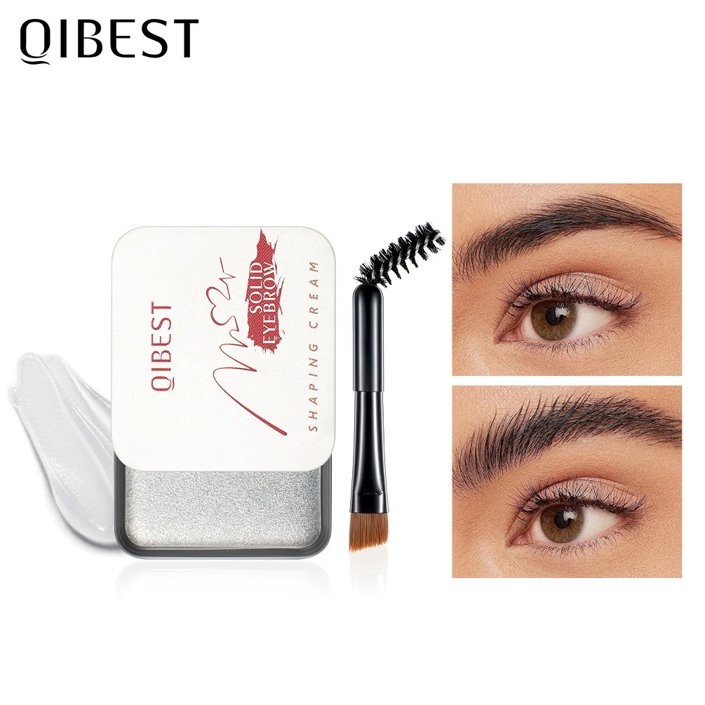 

QIBEST Eyebrow Makeup Eyebrow Powder Gel Palette Eyebrows Enhancer With Brush Professional Cosmetics Eyebrow Shadows Soap Wax
