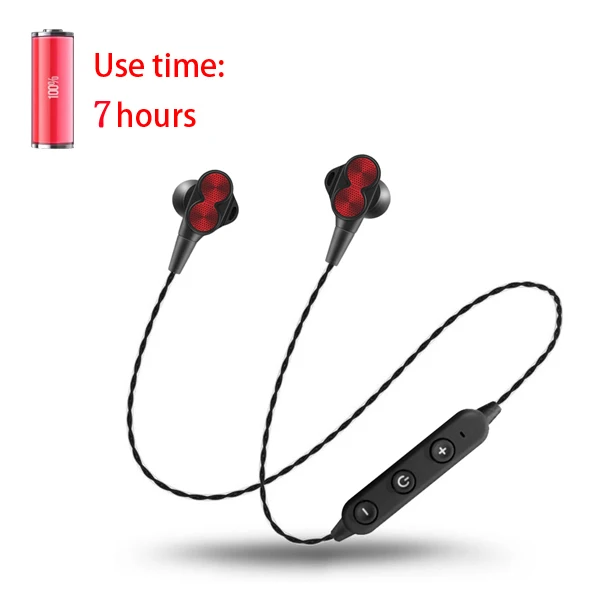 Red CBAOOO, беспроводные наушники, Bluetooth, наушники, стерео, бас, спортивные, беспроводные наушники с микрофоном, Handfree, для iphone, телефона, xiaomi - Цвет: Red