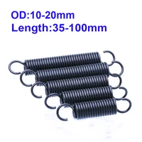 1pcs steel tension spring with hooks extension spring oven spring od 10 20mm length 35 100mm wire diameter 1 5 1 8mm