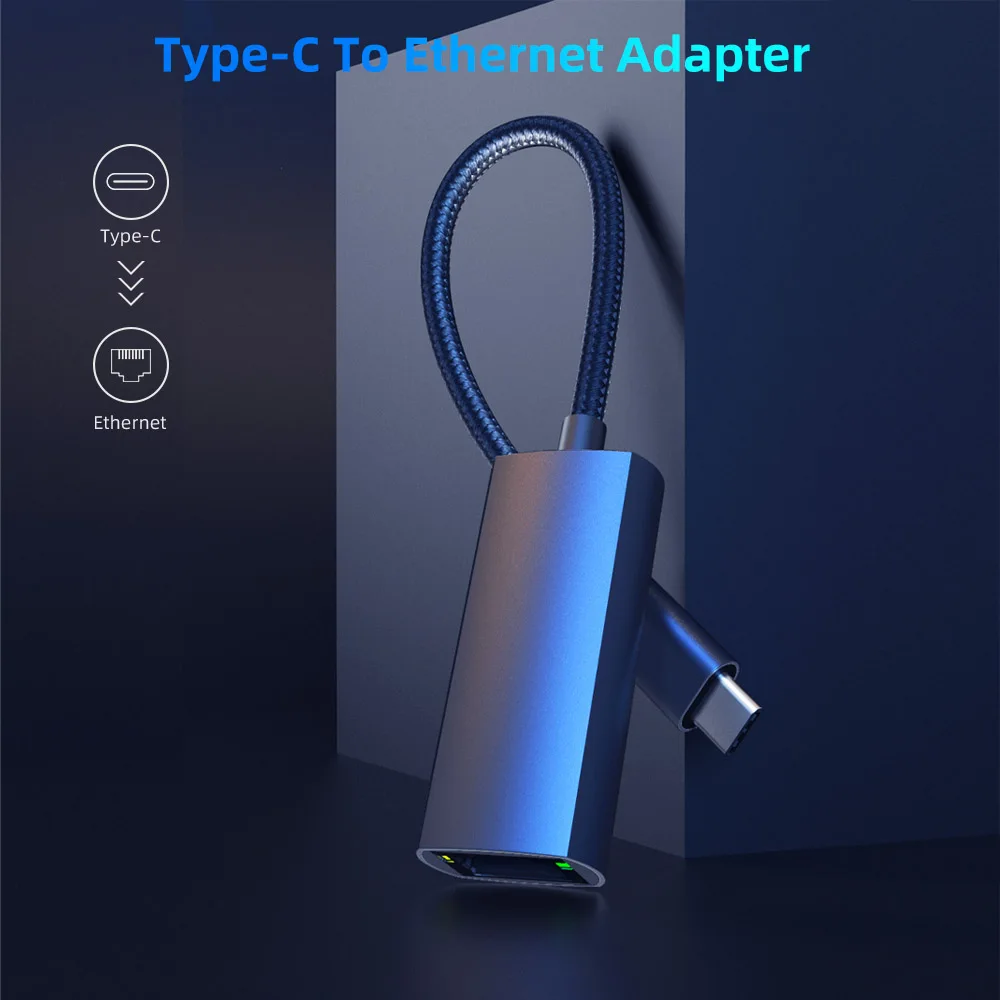 Адаптер USB-C Ethernet USB-C/RJ45 для MacBook Pro Samsung Galaxy S10/S9/Note20 сетевая карта USB | Компьютеры и
