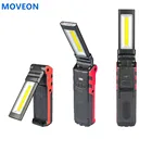 Суперъяркий регулируемый светодиодный рабочий светильник ZPAA с COB матрицей, ручной фонарь, магнитный фонарь для кемпинга и палатки с магнитным крючком, 1 шт.