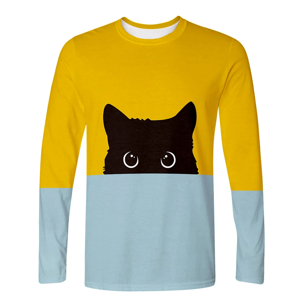 

New Fashion Cute 3D Cat Hoodies Sweatshirt Women Men Kawaii Black Cat Hoody Animal Autumn Winter Pullovers Funny Streetwear Tops