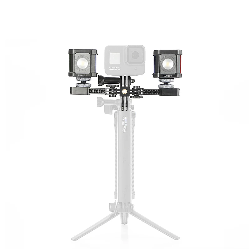 Дешево Водонепроницаемая экшн-Камера Gopro, IP68, 30 м, светодиодсветильник ка, 5750K, 8 Вт