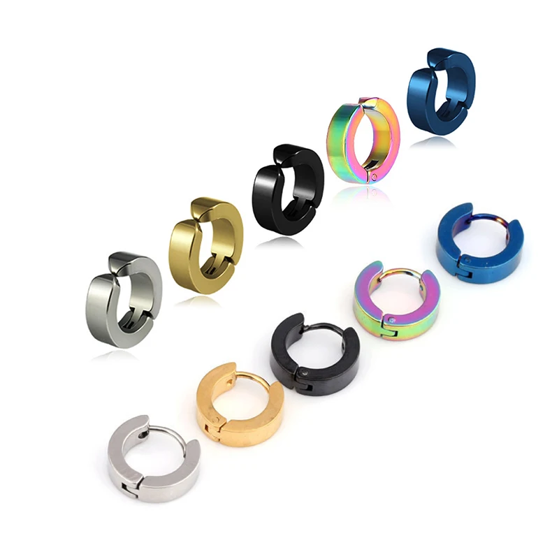 Набор серег из нержавеющей стали для мужчин и женщин ювелирные украшения в стиле