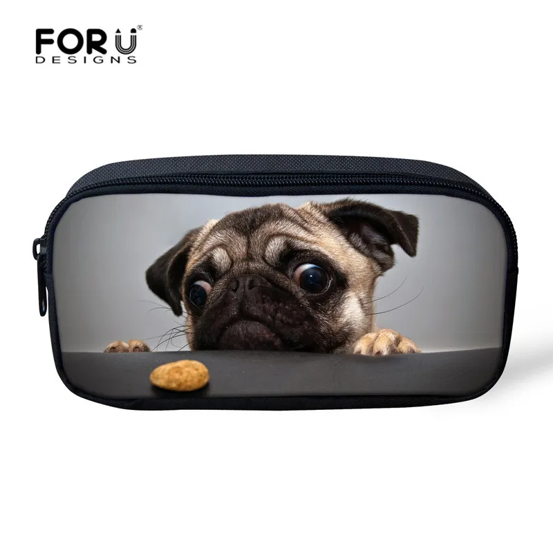 FORUDESIGNS школьный рюкзак для девочек 3 шт. набор рюкзак 3D принт с Мопсом Детский Рюкзак Студенческая Книга сумка Mochila - Цвет: 6069K